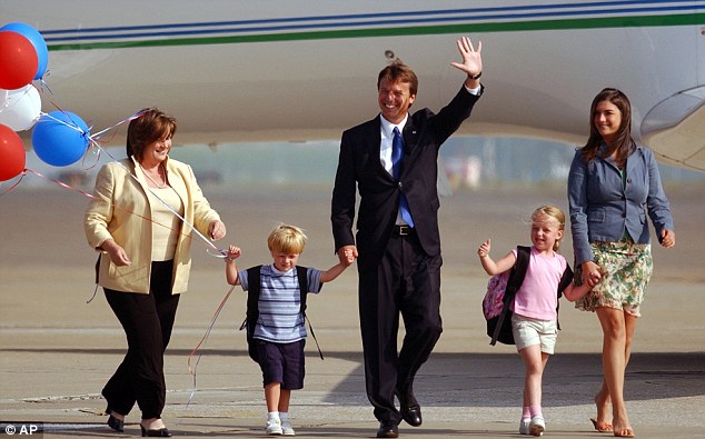 Family man: John Edwards and family in 2004