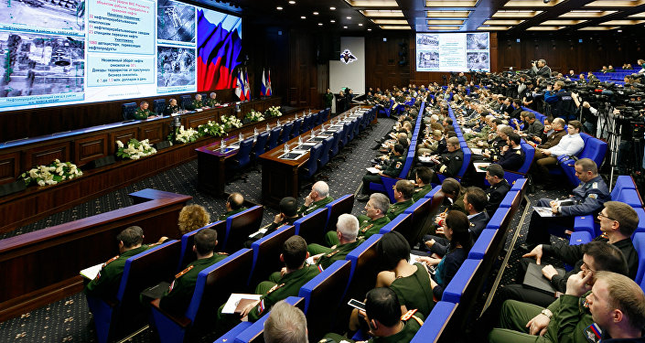 Briefing by Russian Defense Ministry in Moscow