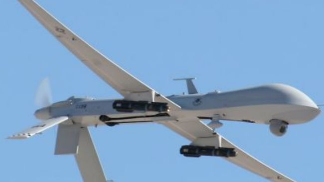 US assassination drone hovering over Pakistani air space. (File photo)