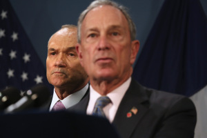 Mayor Bloomberg and Police Commissioner Ray Kelly. (Photo John Moore/Getty Images) 
