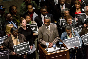 File photo of a NAACP rally. (credit: Richard Ellis/Getty Images)