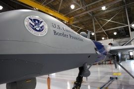 Homeland Security's Predator B drone can stay aloft conducting surveillance for 20 hours.