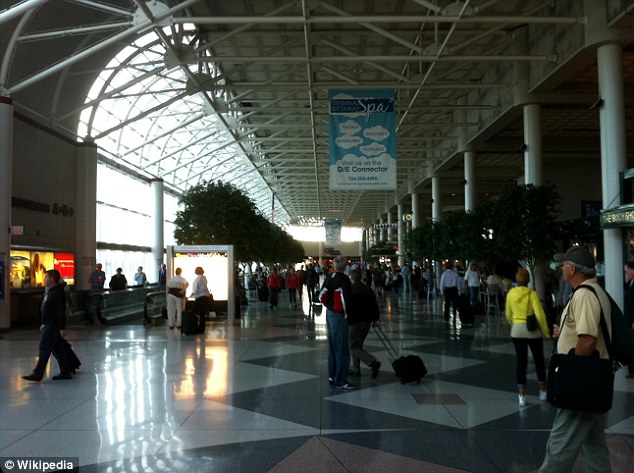 Charlotte Douglas International Airport - where William Hilton Paul was arrested on Saturday morning 